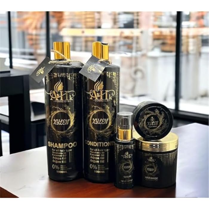 5 Piece Set Xyline Hair Care After Protein Shampoo & Conditioner & Bath Cream & Serum & Repair Sodium Free - Image 5